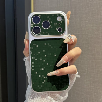 Gradient reflective mosaic texture Apple phone case