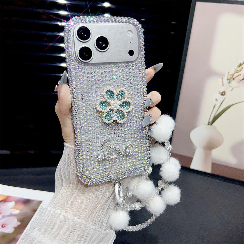 Luxury 3D Rhinestone-Studded Apple Phone Case