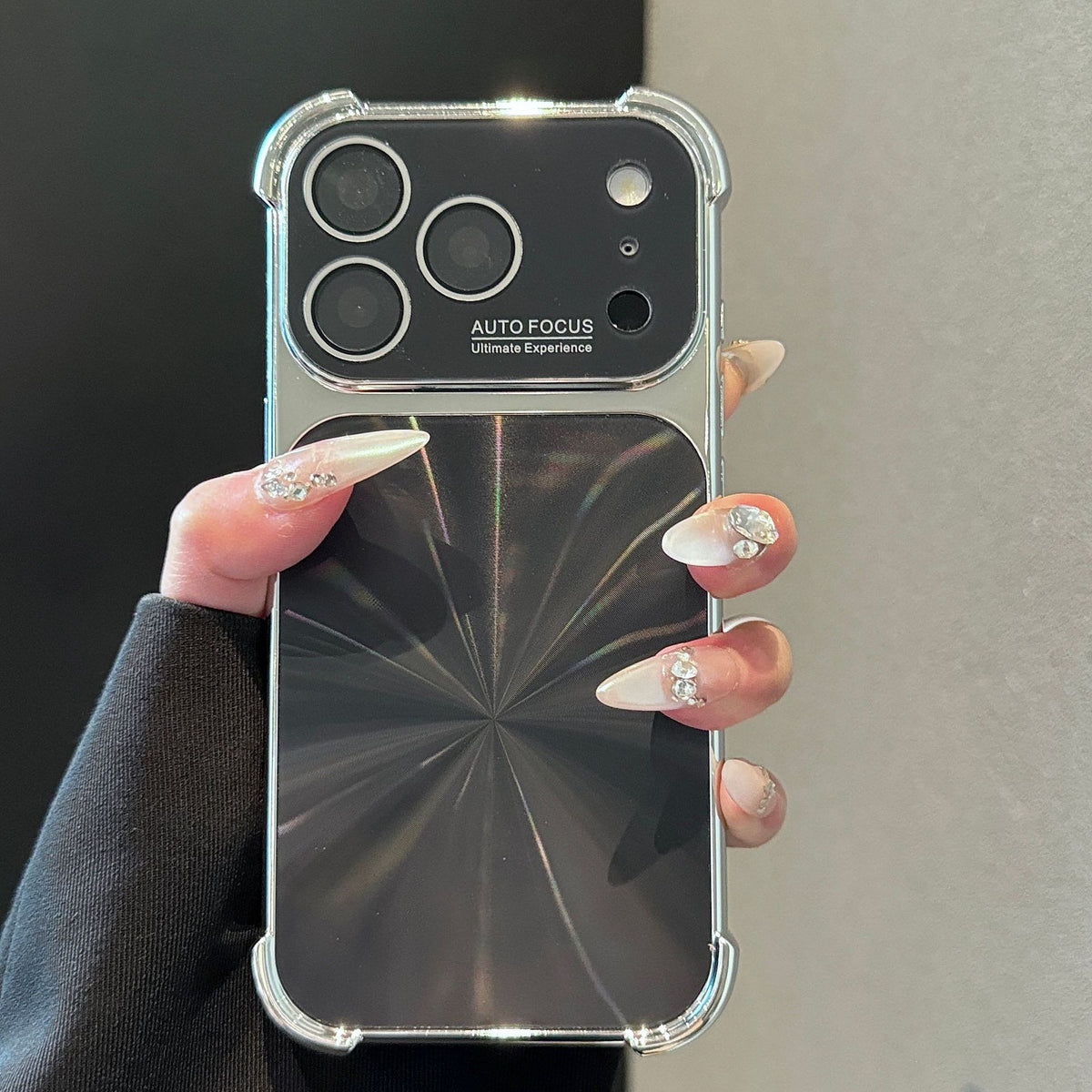 Electroplated Aurora CD Pattern Apple Phone Case