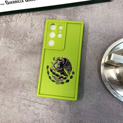 Silicone patterned eagle Samsung phone case