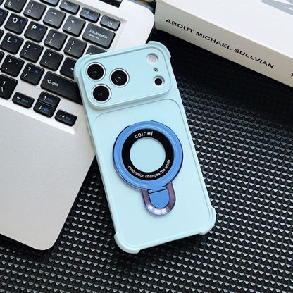 Skin-like frosted airbag anti-drop magnetic stand Apple phone case