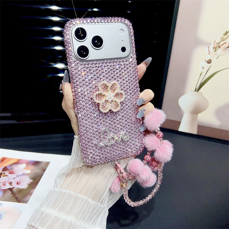 Luxury 3D Rhinestone-Studded Apple Phone Case