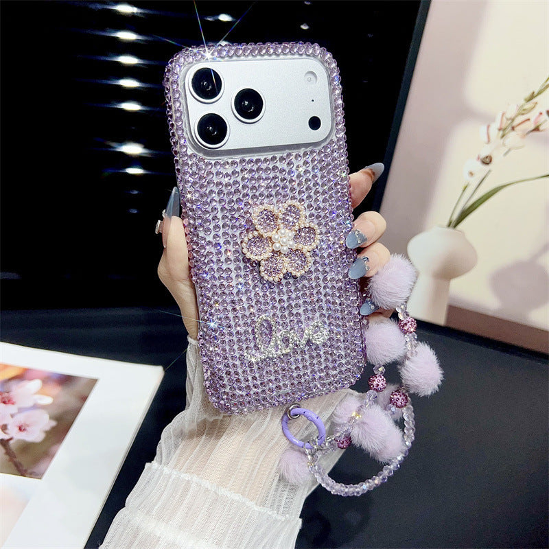 Luxury 3D Rhinestone-Studded Apple Phone Case